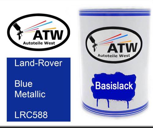 Land-Rover, Blue Metallic, LRC588: 500ml Lackdose, von ATW Autoteile West.